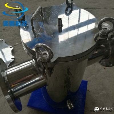 DN150 不锈钢镜面篮式过滤器 管道前置过滤器 毛发收集器