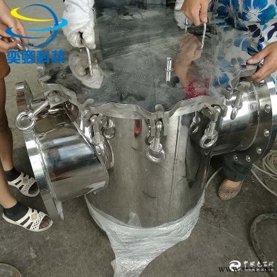 不锈钢篮式过滤器 镜面抛光篮式过滤器 可定制 DN350