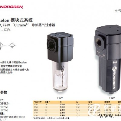 诺冠norgren F72V-3GN-ETC 除油蒸气过滤器