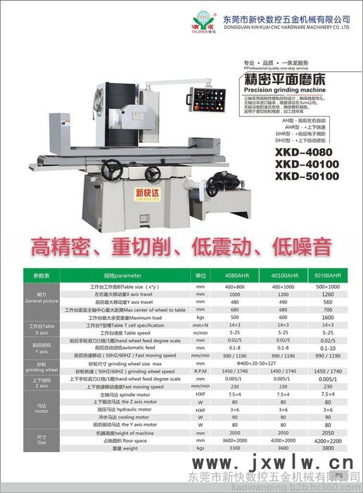 厂家供应新快达/普创精密4080/50100平面大水磨床