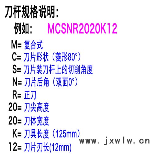 平装40度单齿皮带轮刀杆SVVCN2020K16-40度 40度皮带轮专用刀具 买数控车刀选南京维克合金工具厂