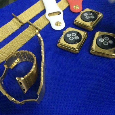 电镀加工  Apple Watch 智能手表电镀厚金 表面处理镀金加工 苹果智能手表电镀黄金、玫瑰金加工 专业镀金加工