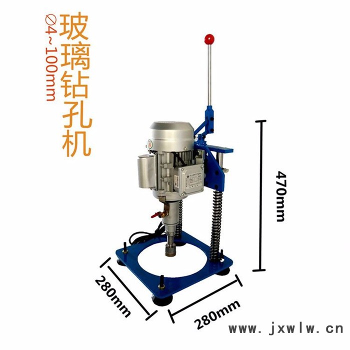 巨钢深工小型钻孔机批量生产便捷式打孔机玻璃小台钻按压式开孔钻孔机直销