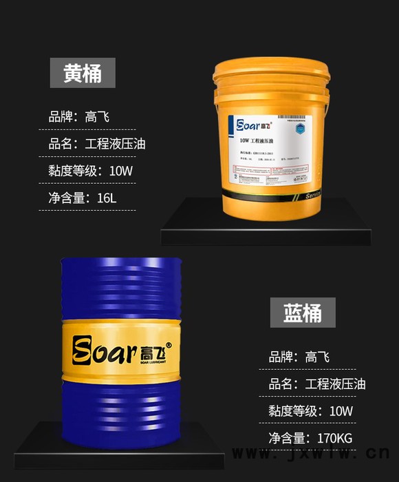 高飞 10W 工程液压油   抗磨液压油  170kg  欢迎咨询  各种工程机械设备润滑油  兼容发动机油