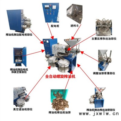 瑞岚机械 冷热两用螺旋榨油机 多功能菜籽榨油机 花生大豆螺旋榨油机 全自动榨油机设备厂家直发 现货供应