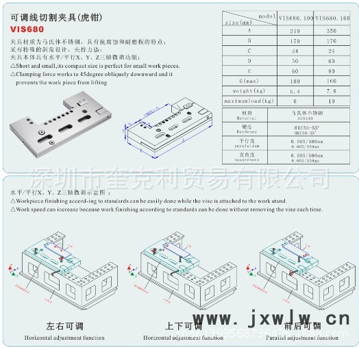 QQ截图VIS680可调线切割夹具（虎钳）-2